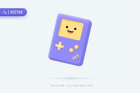 3D Realistic Game Console Illustration: A Versatile Tool for Modern Design and Branding