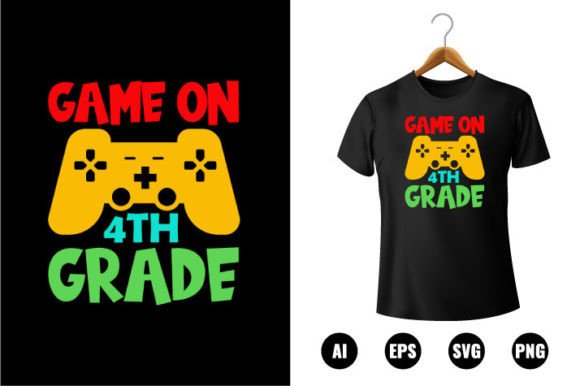4th Grade Game on T-shirt Design: A Creative Back to School Essential