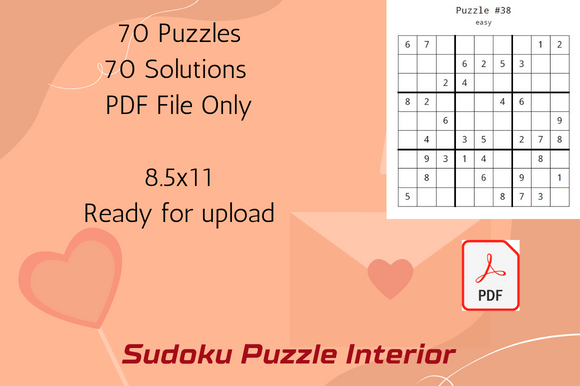 8.5″x11″ Sudoku Game Activity for KDP Publishing
