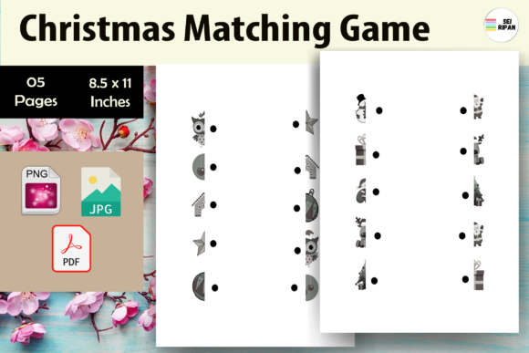 Christmas Matching Game - KDP: A Practical Addition to Your Print-on-Demand Business