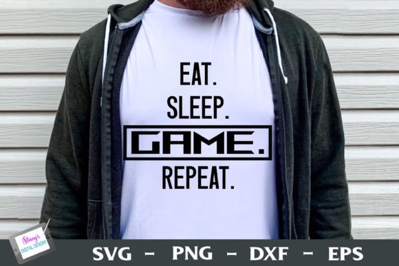 Customize Your Passion: How the Video Game SVG - Eat Sleep Game Repeat 3 Brings Gamers' Style to Life