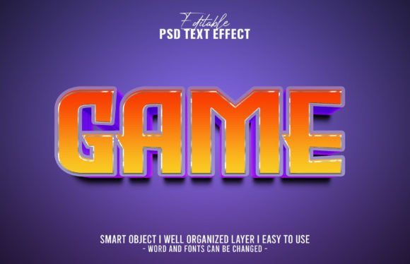 Evaluating the 3D Game Editable Text Effect PSD for Design Projects
