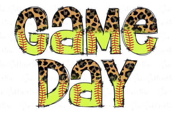 Game Day Softball Leopard Sublimation: A Versatile Design for Custom Merchandise