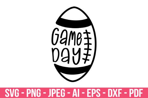 Game Day SVG and Football SVG: Digital Design Files for Instant Download