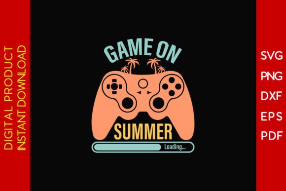 Game on Summer Loading SVG Shirt Design: A Versatile Creative Resource