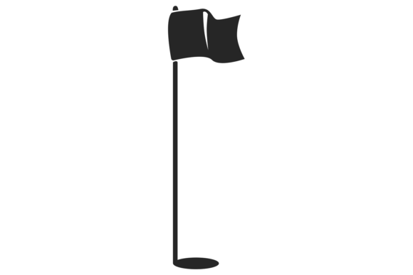 Golf Hole with Flag: Creative Design Asset for Diverse Projects
