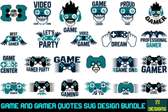 Level Up Your Creative Projects with the Game and Gamer SVG Design Bundle