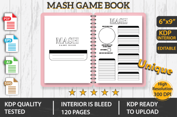 Mash Game Book KDP Interior Design Guide
