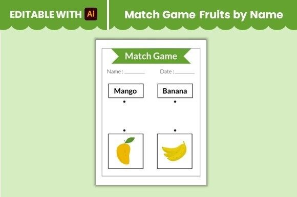 Match Game Fruits by Name Worksheet 3: A Versatile Tool for Learning, Creating, and Teaching