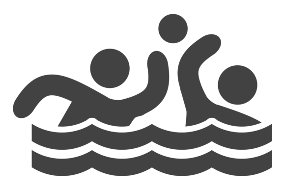 People Playing in Water Icon. Beach Game: A Fresh Visual for Summer Designs