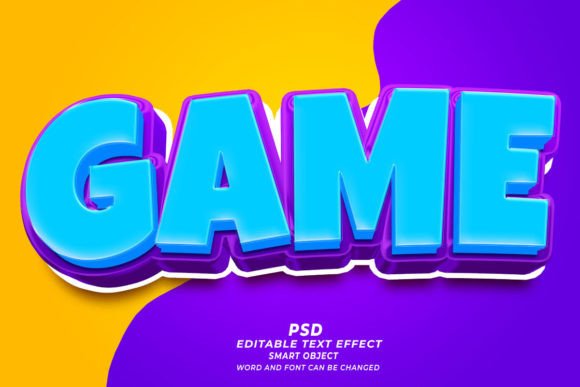 PSD Game 3D Editable Text Effect – A Practical Design Tool for Real Users