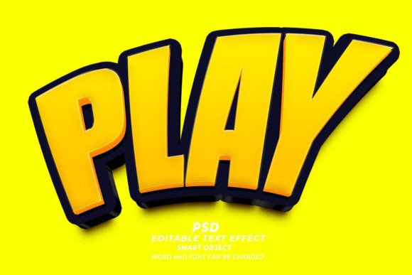 PSD Play Game 3D Editable Text Effect: A Strategic Tool for Visual Communication