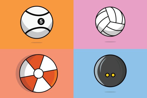 Set of Sports Game Equipment Elements: A Practical Guide for Designers