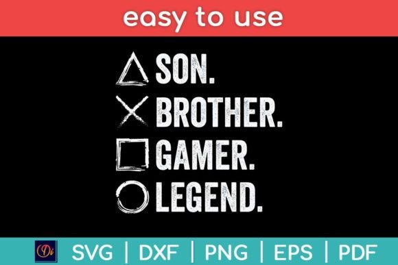 Son Brother Gamer Legend Video Game Love – A Must-Have Design for Gamers and Makers Alike