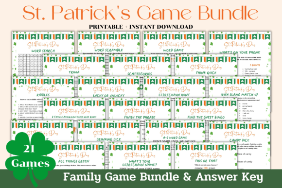 St. Patrick's Day Game Bundle: Fun for Every Celebration